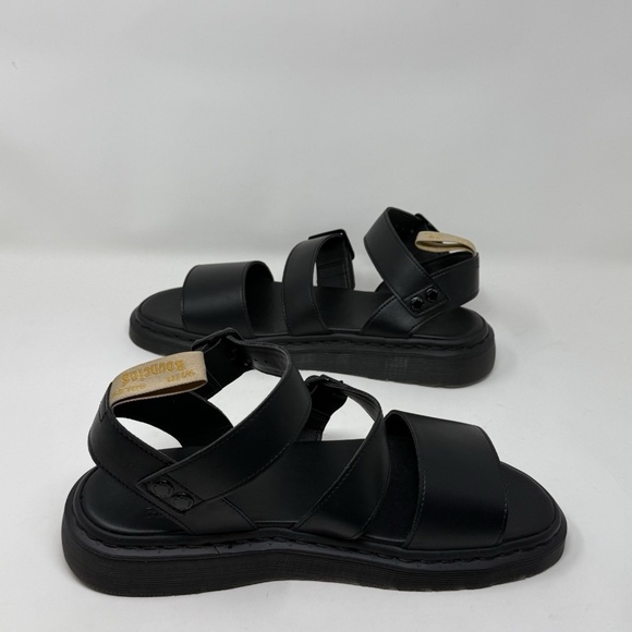 DR. MARTENS Unisex Vegan Gryphon Sandals 45 Men 11 Women 12 Black Faux Leather main image 12